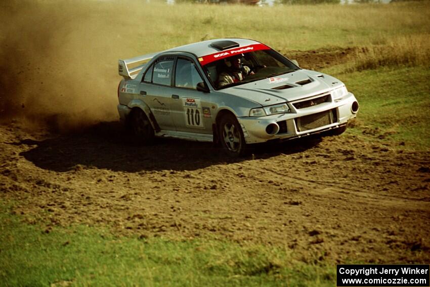 Mark Nelson / Alex Gelsomino Mitsubishi Lancer Evo VI on SS10 (NJK Ranch).