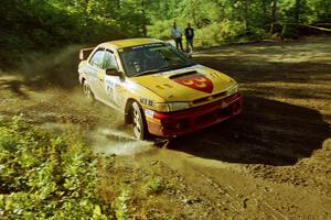 Steve Gingras / Bill Westrick Subaru Impreza 2.5RS powers out of a sharp left-hander on SS13 (Steamboat).