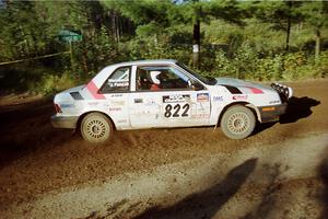 Jeff Field / Dave Weiman Dodge Shadow powers out of a sharp left-hander on SS13 (Steamboat).