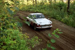 Phil Smith / Dallas Smith MGB-GT at speed on SS13 (Steamboat).