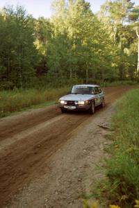 Richard Miller / Juanita Miller SAAB 900T at speed on SS13 (Steamboat).