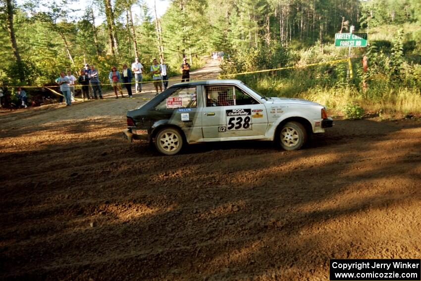 Jim Buchwitz / C.O. Rudstrom Ford Escort powers out of a sharp left-hander on SS13 (Steamboat).