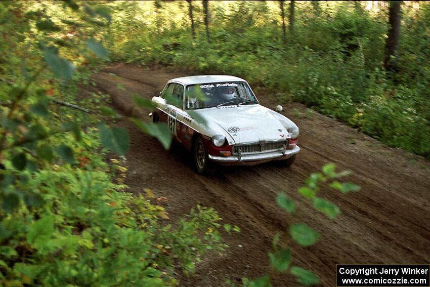 Phil Smith / Dallas Smith MGB-GT at speed on SS13 (Steamboat).