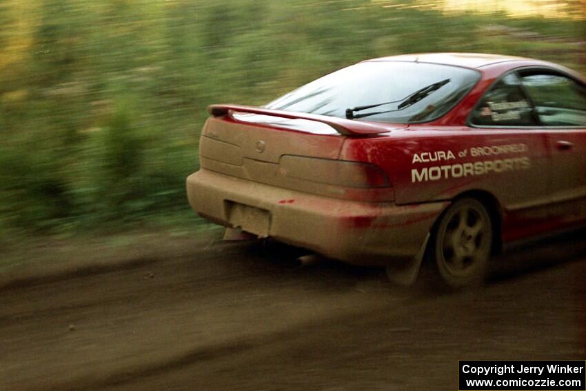 Ryan Brooks / Randy Berdan Acura Integra GS-R at speed on SS13 (Steamboat).