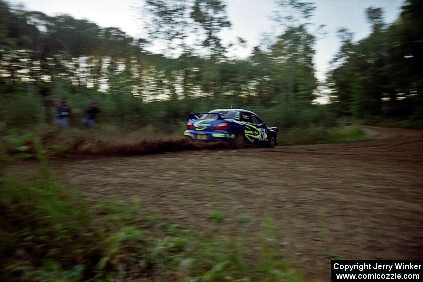 Mark Lovell / Steve Turvey Subaru WRX STi on SS14 (Gulch).