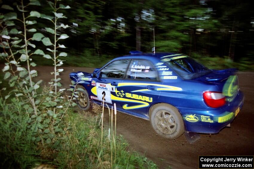 Karl Scheible / Brian Maxwell Subaru WRX STi on SS14 (Gulch).