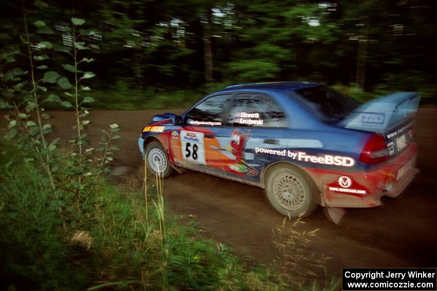 Alec Ellsworth / Steve Kaczkowski Mitsubishi Lancer Evo IV on SS14 (Gulch).