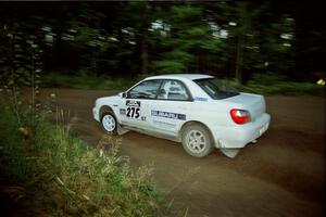 Nat T-Stow / Amity Trowbridge Subaru WRX on SS14 (Gulch).