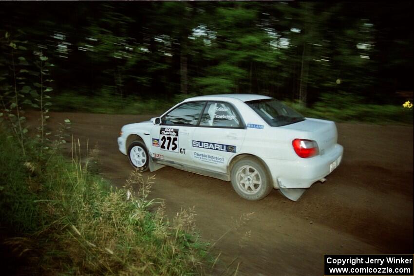 Nat T-Stow / Amity Trowbridge Subaru WRX on SS14 (Gulch).