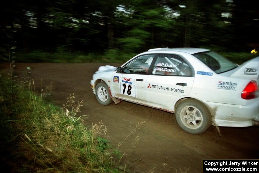 Paul Dunn / Rebecca Dunn Mitsubishi Lancer Evo IV on SS14 (Gulch).