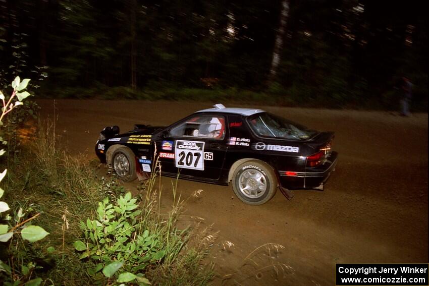 Dave Hintz / Rick Hintz Mazda RX-7 on SS14 (Gulch).