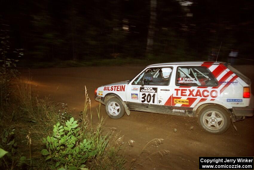 Tony Chavez / Doug Robinson VW GTI on SS14 (Gulch).