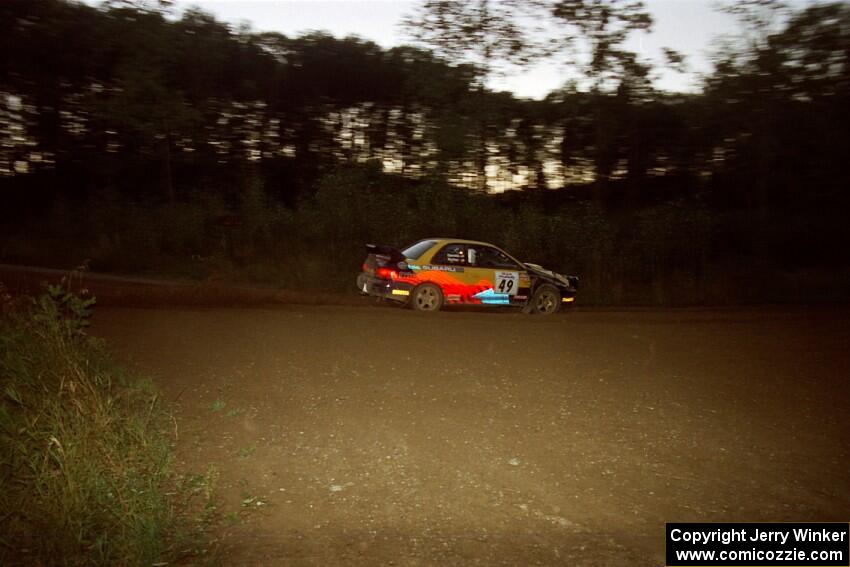 Jonathan Ryther / Janice Damitio Subaru Impreza 2.5RS on SS14 (Gulch).