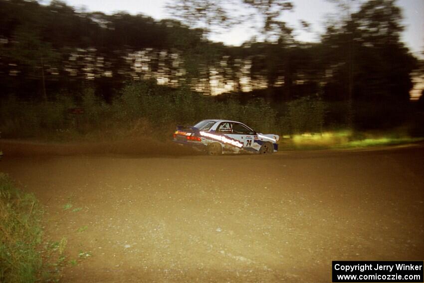 Ramana Lagemann / Russ Hughes Subaru WRX STi on SS14 (Gulch).