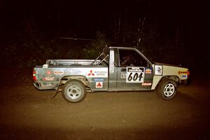 Bryan Ackerman / Sean Figgins Mitsubishi Mighty Max on SS2 (Stump Lake).