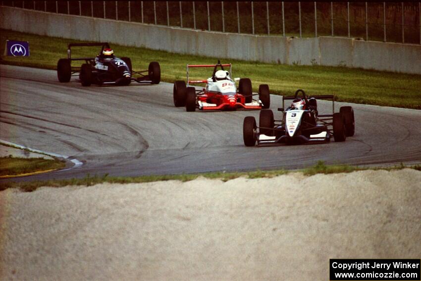 Doug Bell, Jeff Harrison and Mark E. Dismore, all in Van Diemen RF01s.