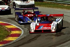 Fredy Lienhard / Didier Theys / Mauro Baldi Ferrari 333SP/Judd and Clint Field / Oliver Gavin / Jon Field Lola B2K/10/Judd