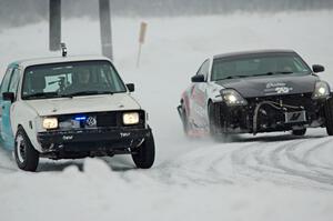 Brad Johnson's VW Rabbit and Brent ???'s Nissan 350Z