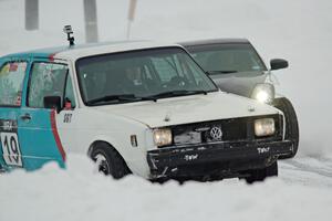 Brad Johnson's VW Rabbit and Brent ???'s Nissan 350Z