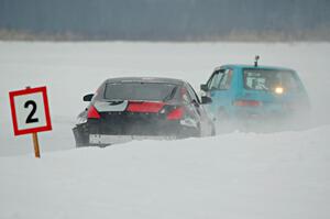 Brad Johnson's VW Rabbit and Brent ???'s Nissan 350Z