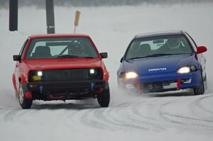 Mark Knepper's VW GTI and Mark Utecht's Honda Civic