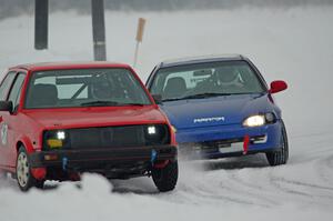 Mark Knepper's VW GTI and Mark Utecht's Honda Civic