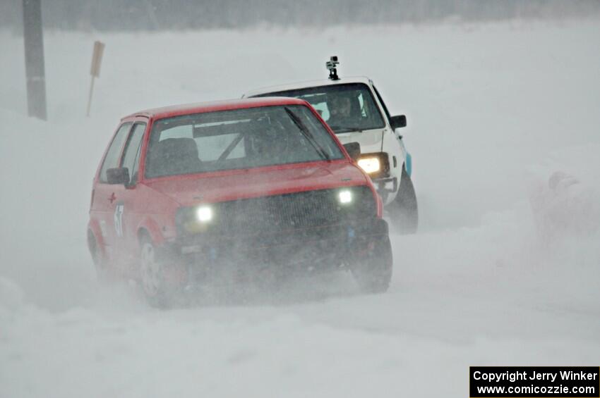 Mark Knepper's VW GTI and Brad Johnson's VW Rabbit