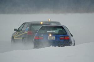 Mark Olson's VW Golf and Mark Utecht's Honda Civic