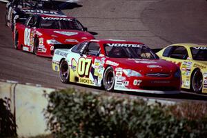 (07) Ted Smokstad's Ford Taurus and (08) John Silverthorne's Chevy Monte Carlo
