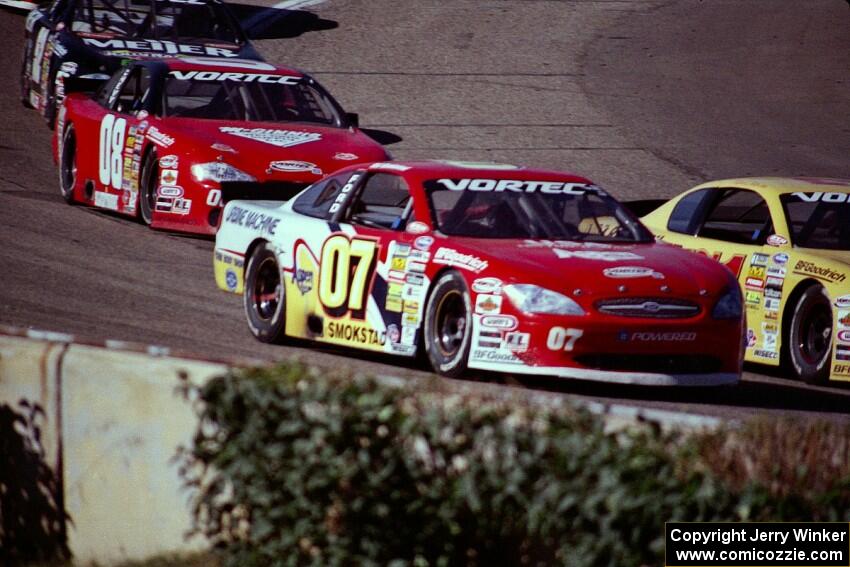 (07) Ted Smokstad's Ford Taurus and (08) John Silverthorne's Chevy Monte Carlo
