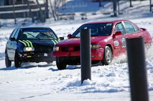 Pete Weber / Ian Forte Nissan Sentra Spec V and Mark Olson's VW Golf