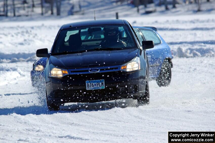 Russ Lupinek's Ford Focus and Frank Giegler / Mark Utecht Honda Civic