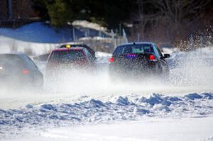 Russ Lupinek's Ford Focus, and Frank Giegler / Mark Utecht Honda Civic