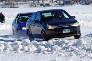 Russ Lupinek's Ford Focus and Frank Giegler / Mark Utecht Honda Civic