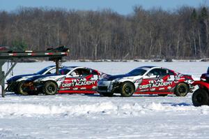 The Texas Drift Academy's Nissan 350Zs.