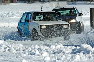 Brad Johnson's VW Rabbit and Matt Coatsworth / Don Coatsworth Ford Focus ZX3