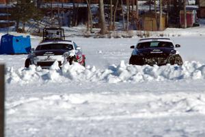 The Texas Drift Academy's Nissan 350Zs race on their own test track.