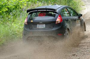 Dave Wallingford / Leanne Junnila Ford Fiesta at a sharp left on SS3, Steamboat I.