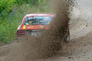 Greg Healey / Phil Barnes Datsun 280Z at a sharp left on SS3, Steamboat I.