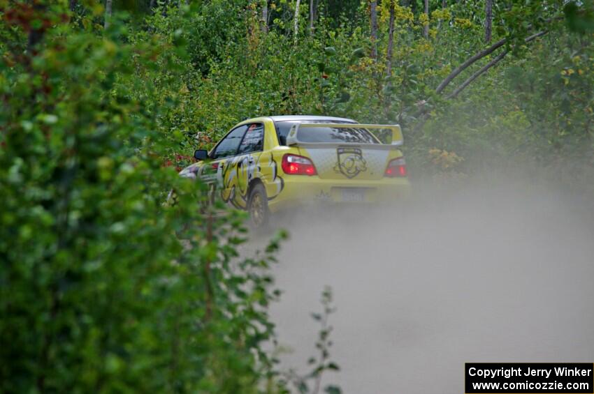 Mark Williams / Ben Peterson Subaru WRX STi on SS3, Steamboat I.