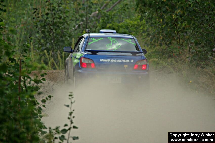 Jeff Timpe / Joe Patava Subaru WRX on SS3, Steamboat I.