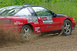 Tret West / Brandon Reinhardt Eagle Talon at a sharp left on SS3, Steamboat I.