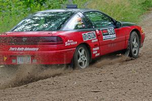 Tret West / Brandon Reinhardt Eagle Talon at a sharp left on SS3, Steamboat I.