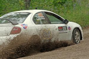 Matt Coatsworth / Ben Anderson Dodge SRT-4 at a sharp left on SS3, Steamboat I.