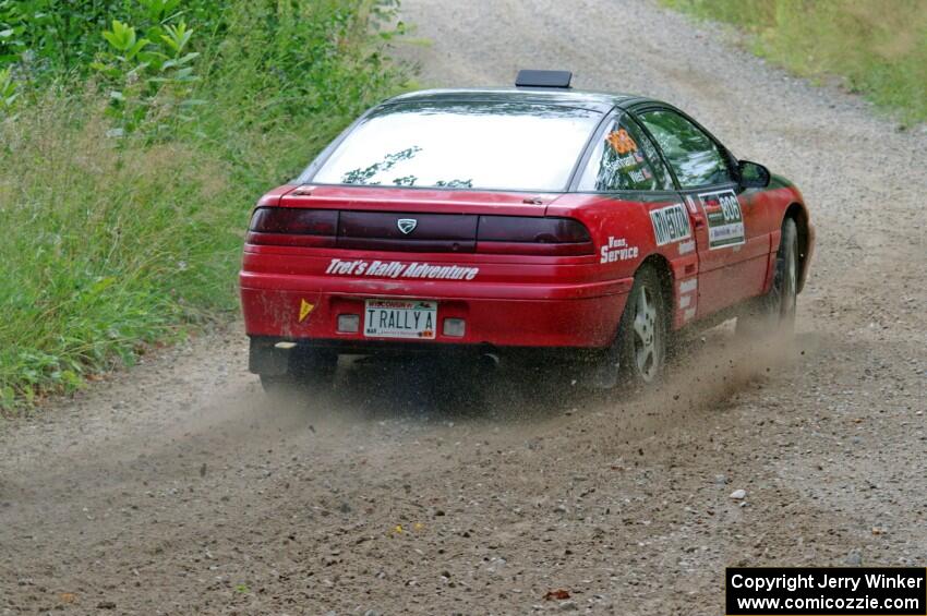 Tret West / Brandon Reinhardt Eagle Talon at a sharp left on SS3, Steamboat I.
