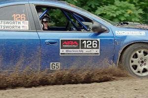 Don Coatsworth / Cody Coatsworth Dodge SRT-4 at a sharp left on SS3, Steamboat I.