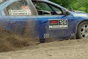 Don Coatsworth / Cody Coatsworth Dodge SRT-4 at a sharp left on SS3, Steamboat I.