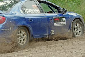 Don Coatsworth / Cody Coatsworth Dodge SRT-4 at a sharp left on SS3, Steamboat I.