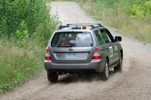 Safety Sweep at a sharp left on SS3, Steamboat I.