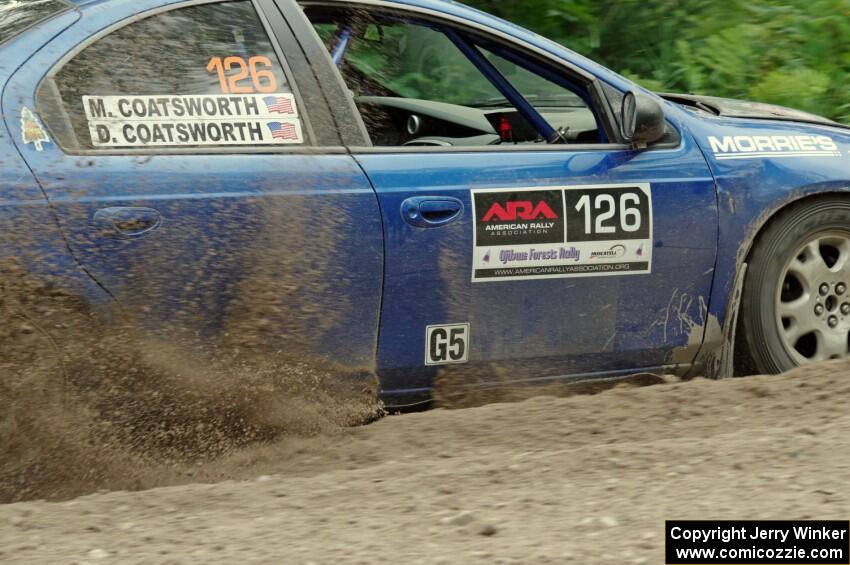 Don Coatsworth / Cody Coatsworth Dodge SRT-4 at a sharp left on SS3, Steamboat I.